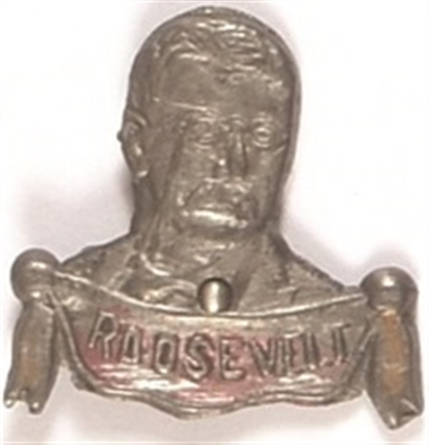 Theodore Roosevelt Embossed Metal Pin