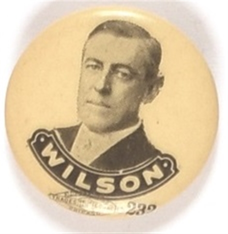 Wilson for President Black, White Celluloid