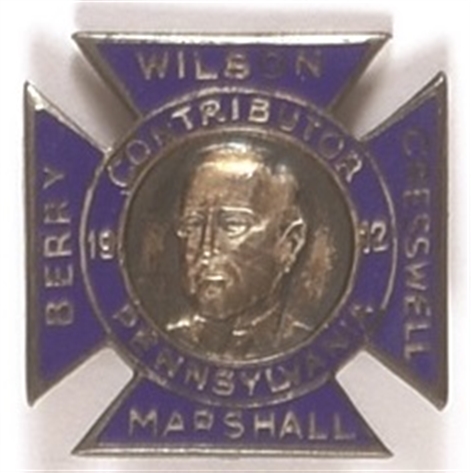 Wilson Pennsylvania Coattail Contributor Pin