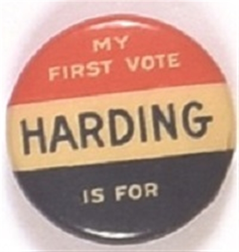 My First Vote is for Harding