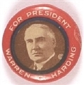 Harding Smaller Size Red Border Pin