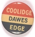 Coolidge, Dawes, Edge New Jersey Coattail