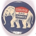 Coolidge and Dawes Elephant Pin