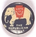 Coolidge Republican Ticket Celluloid
