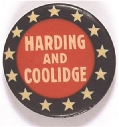 Harding, Coolidge Ring of Stars Celluloid