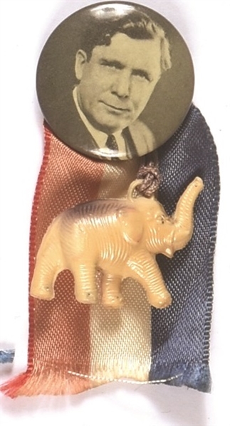 Willkie Celluloid, Ribbon, Elephant