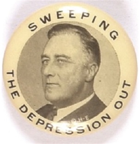 FDR Sweeping the Depression Out