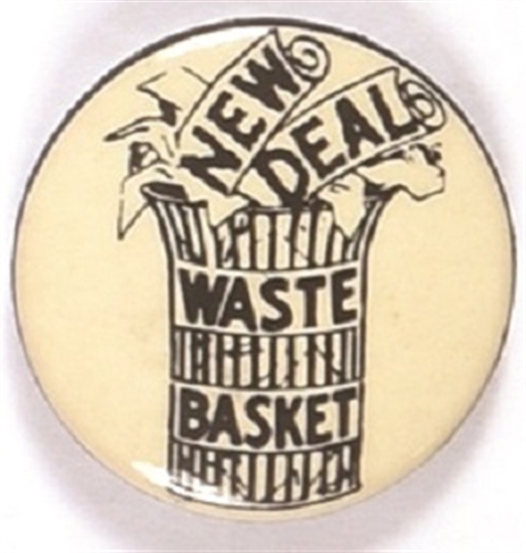 Willkie New Deal Waste Basket