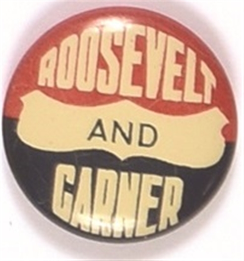 Roosevelt and Garner RWB Litho