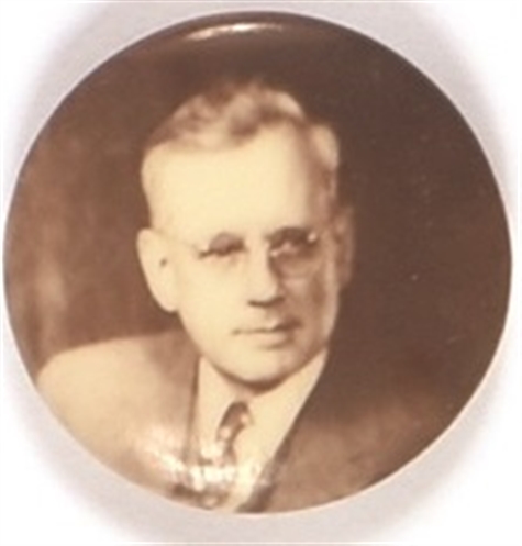 Alf Landon Sepia Celluloid