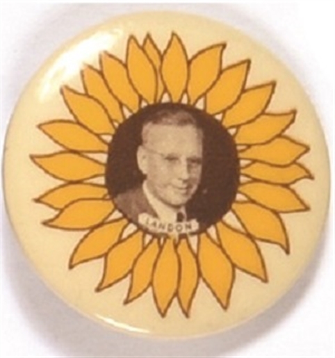 Alf Landon Sunflower Picture Pin