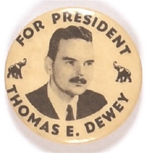 Dewey for President Elephants Pin