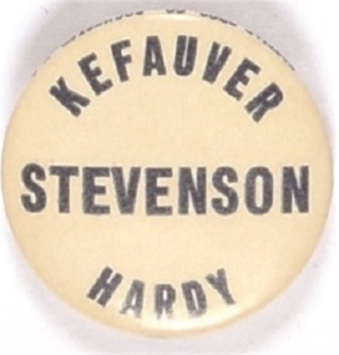 Stevenson, Kefauver, Hardy Virginia Coattail