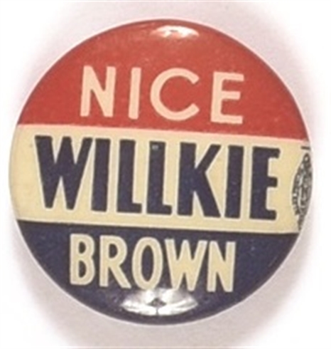 Willkie, Nice, Brown Maryland Coattail