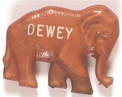 Dewey Plastic Elephant Pin