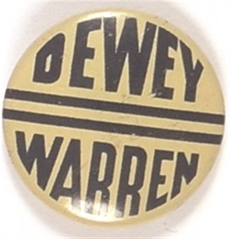 Dewey, Warren Blue and White Litho