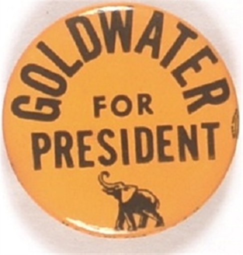 Goldwater for President Elephant Pin