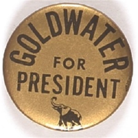 Goldwater Gold Elephant Pin