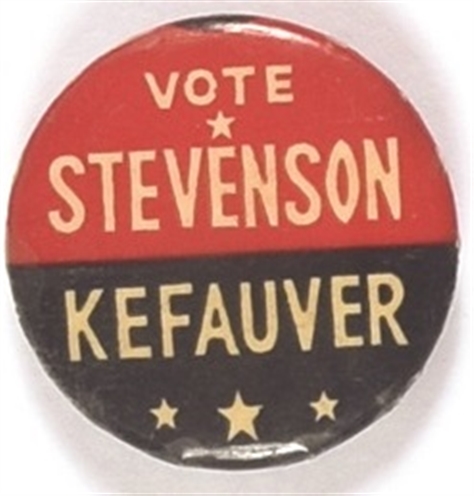 Vote Stevenson, Kefauver RWB Celluloid