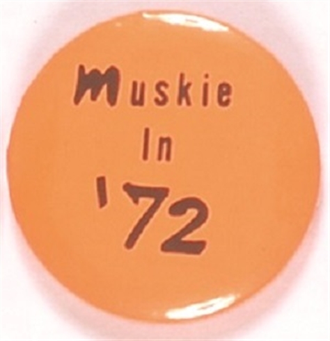 Muskie in 72 Orange Celluloid