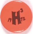 Hubert Humphrey H3 Pink Celluloid