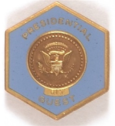 Carter Presidential Guest Blue Pin