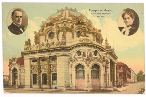 McKinleys Temple of Music Postcard