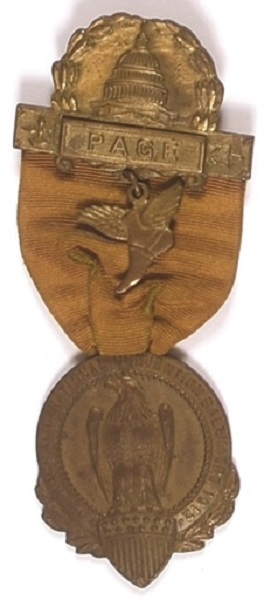 Wilson 1912 Convention Page Badge