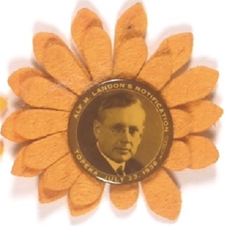 Landon Notification Day Pin and Sunflower