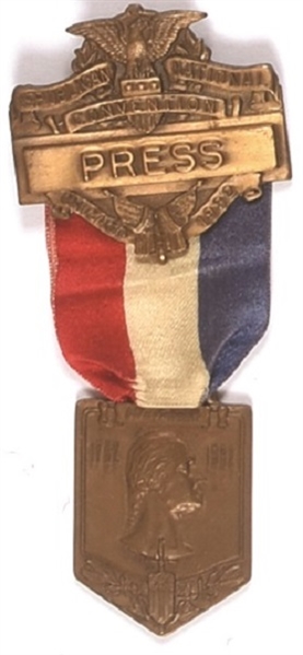 Hoover 1932 Press Convention Badge