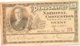 Cox 1920 Convention Ticket