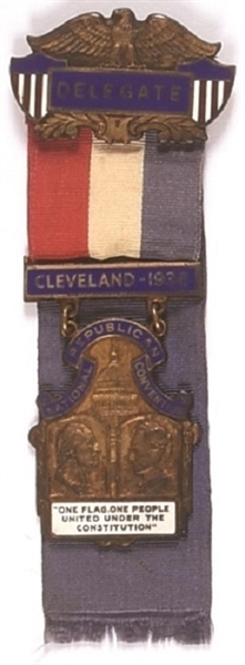 Landon 1936 Delegate Convention Badge