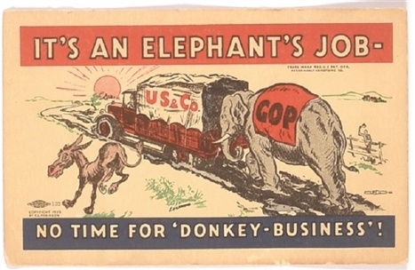 Hoover Its an Elephants Job Postcard