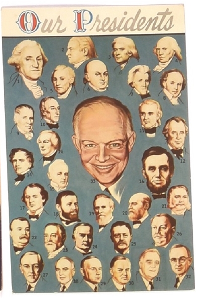 Eisenhower Presidents Postcard