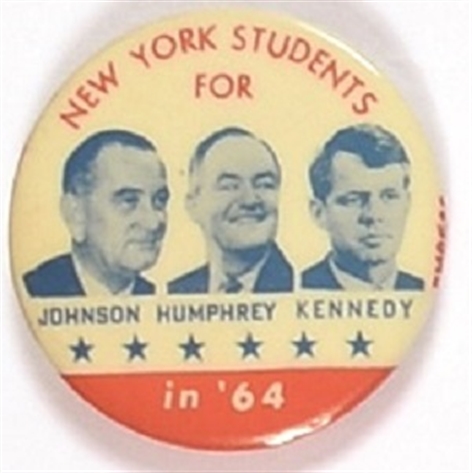 LBJ, RFK, HHH New York Coattail