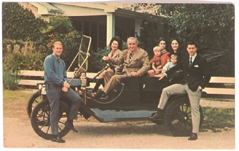 LBJ Family Postcard