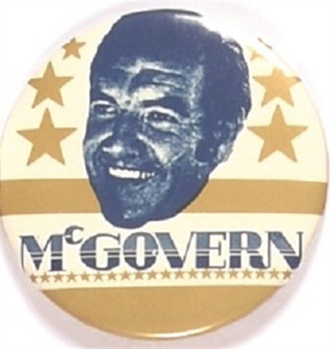 George McGovern Gold Stars Celluloid