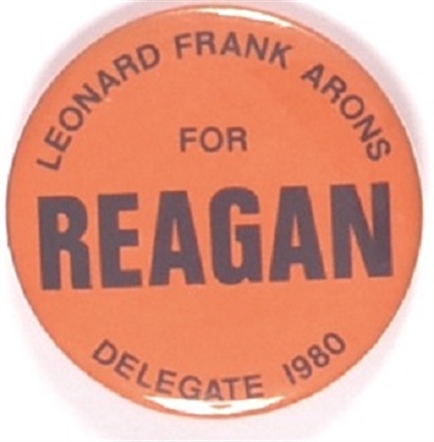 Reagan, Leonard Arons for Delegate