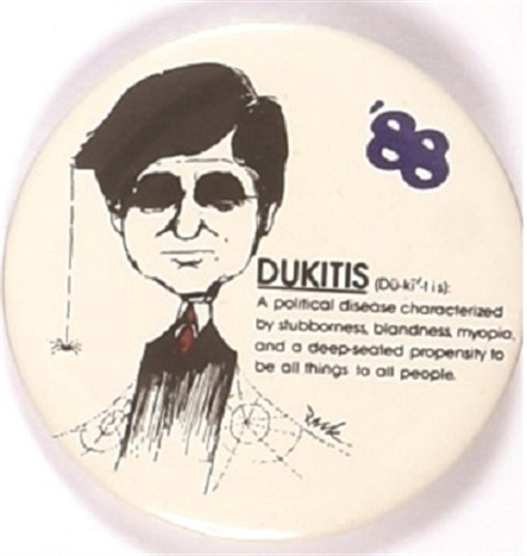 Dukitis Cartoon Pin