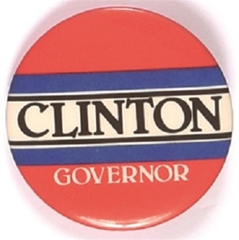 Clinton for Governor Red Celluloid