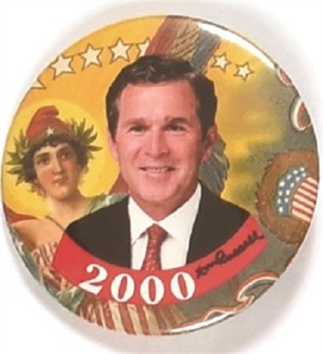 Bush 2000 Rare, Colorful Celluloid