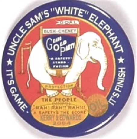 Kerry White Elephant Pin