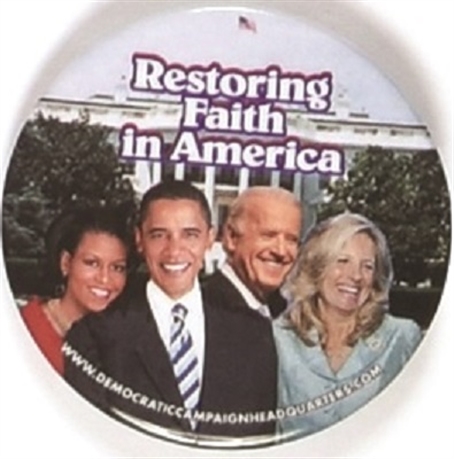 Obama, Biden Restoring Faith in America