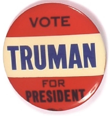 Vote Truman for President RWB Celluloid