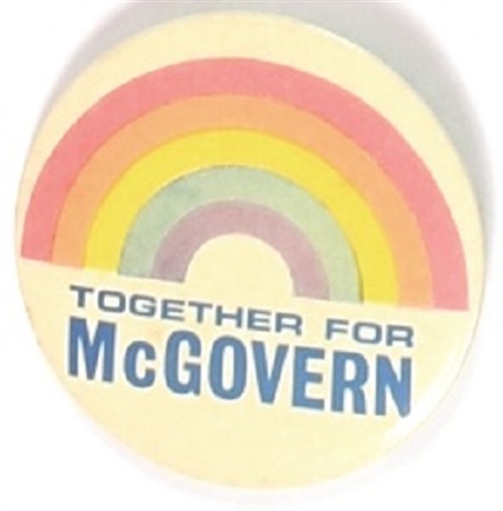 Together For McGovern Rainbow Pin