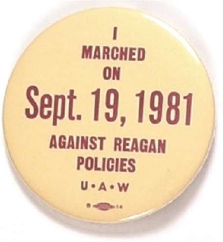 UAW Anti Reagan Protest March