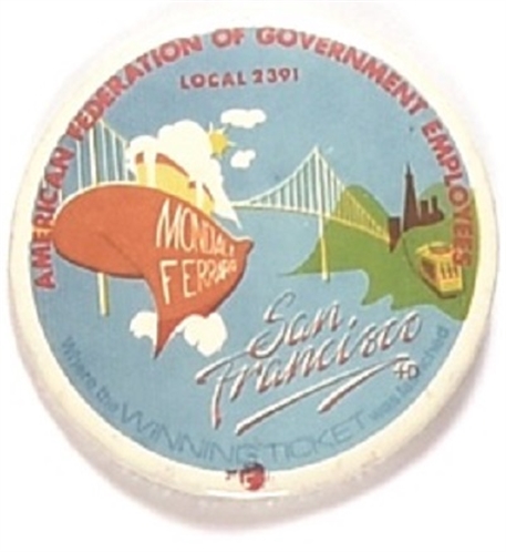 Mondale AFGE Democratic Convention Pin