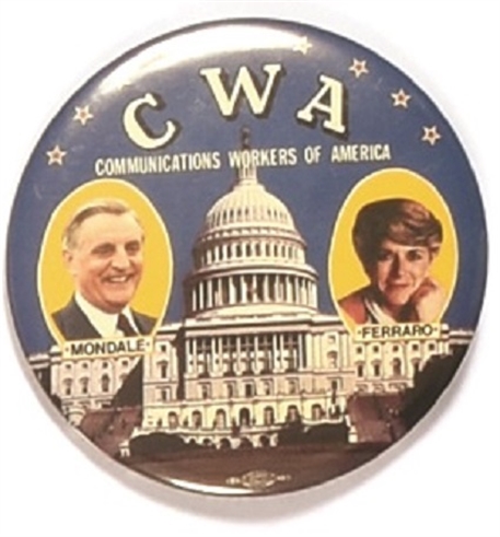 Mondale, Ferraro CWA Jugate