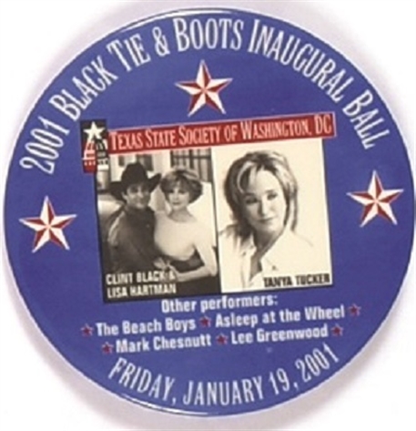 Bush Black Tie and Boots Inaugural Pin