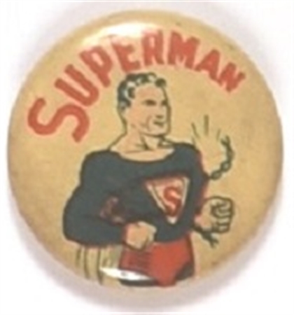 Superman! Early Litho Pin